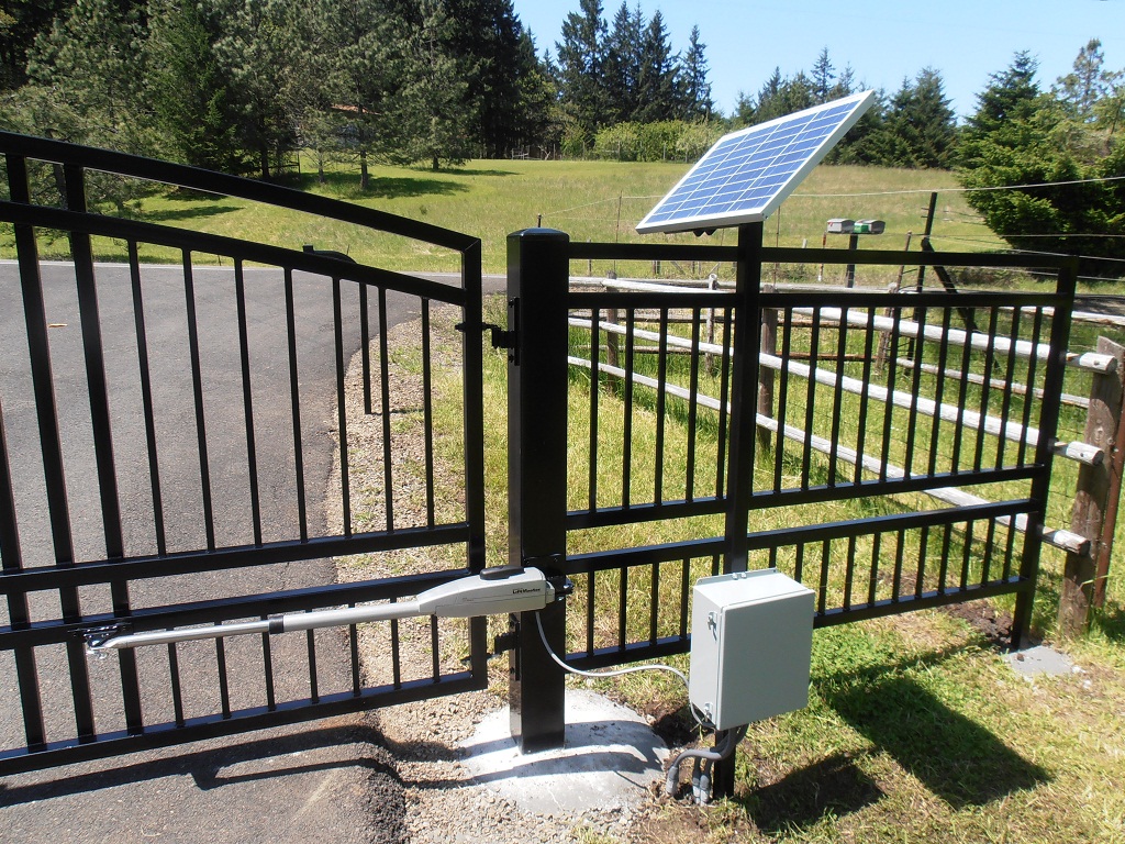 Solar gate equipment sales & installation Access Control Unlimited Eugene, Oregon